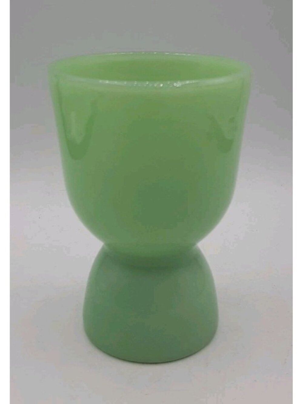 Vintage Fire King Jadeite Glass Original Double Sided Egg Cup 1940s 4 In Tall